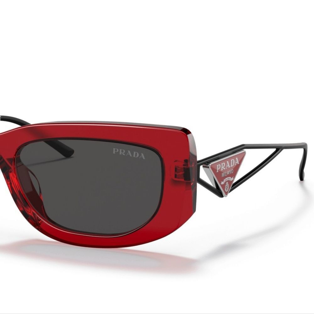 PRADA New Symbol logo Red Sunglasses - Picture 7 of 8